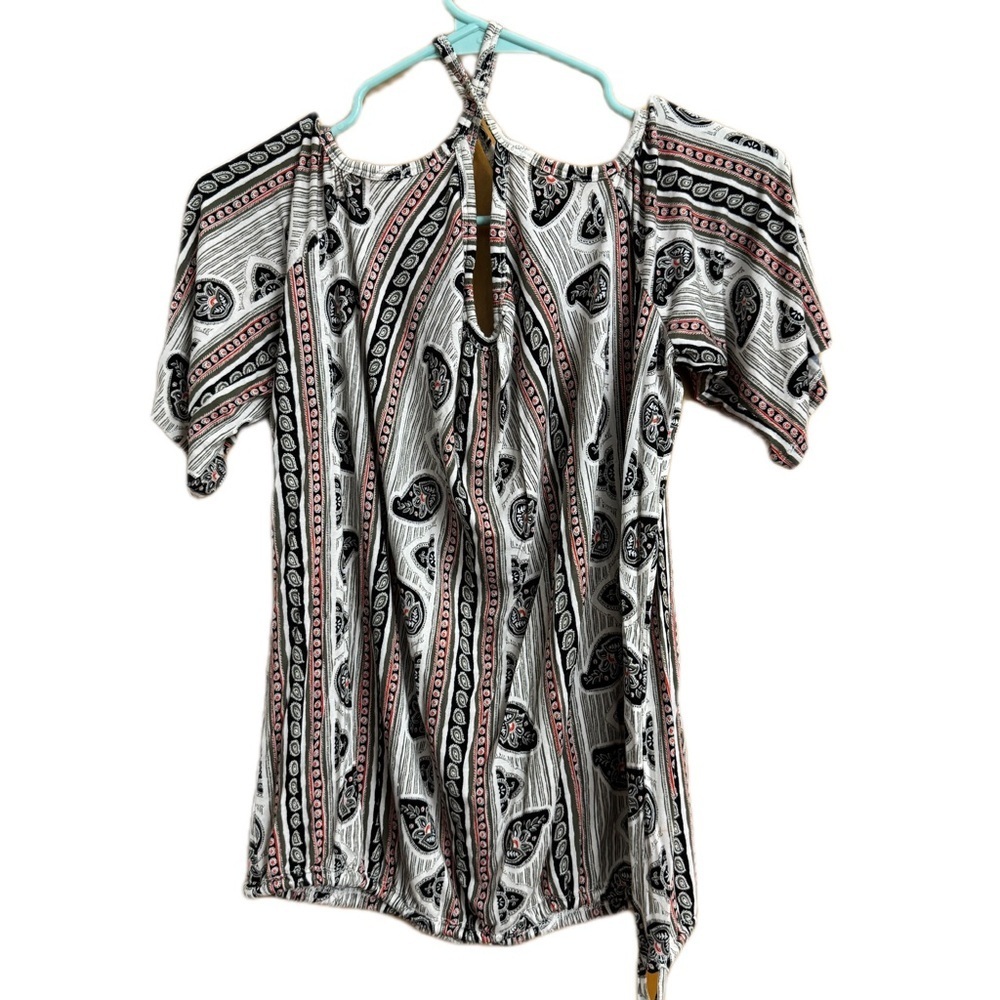 Cato paisley cold shoulder shirt size XL